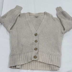 Cozy Cream Button-Up Sweater